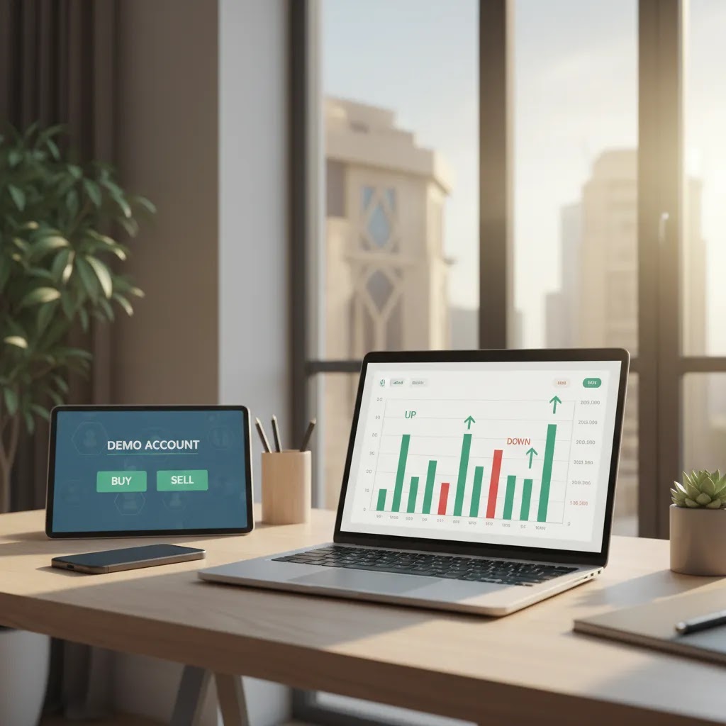 Best binary options brokers for beginners comparison setup with trading platform screens for UAE traders