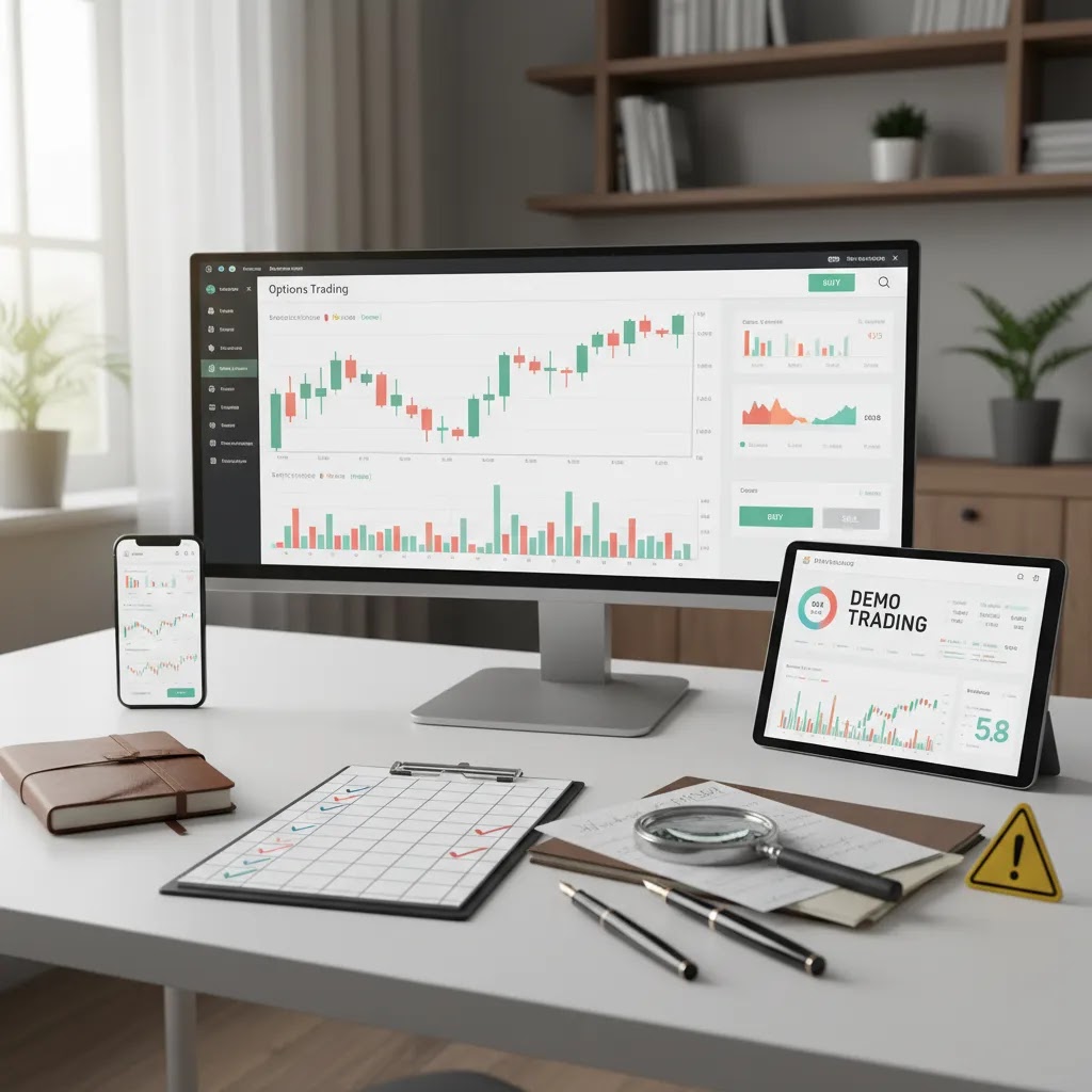Best binary options course evaluation using broker platform context and demo trading screens