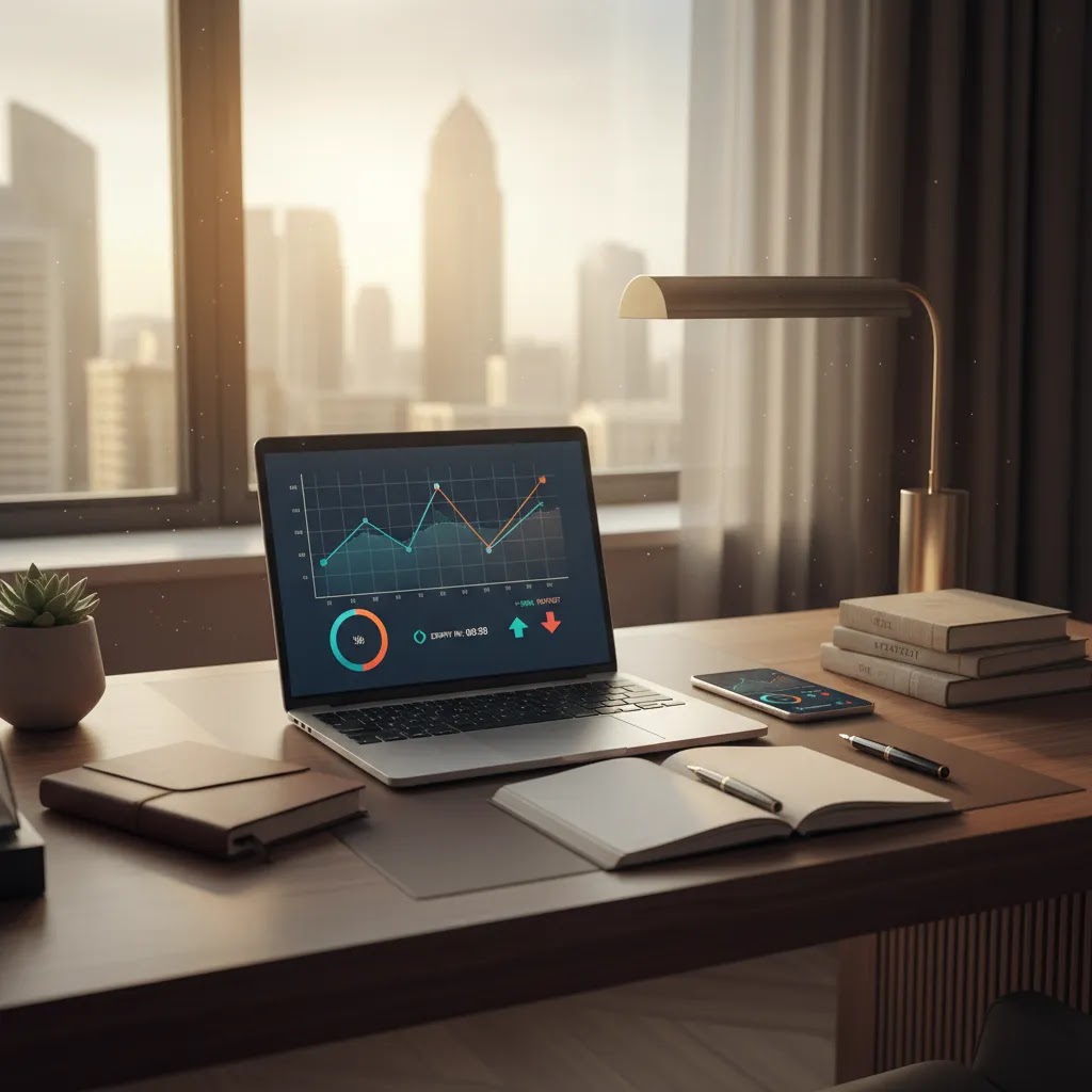 Binary options for beginners guide showing a clean trading setup for UAE traders