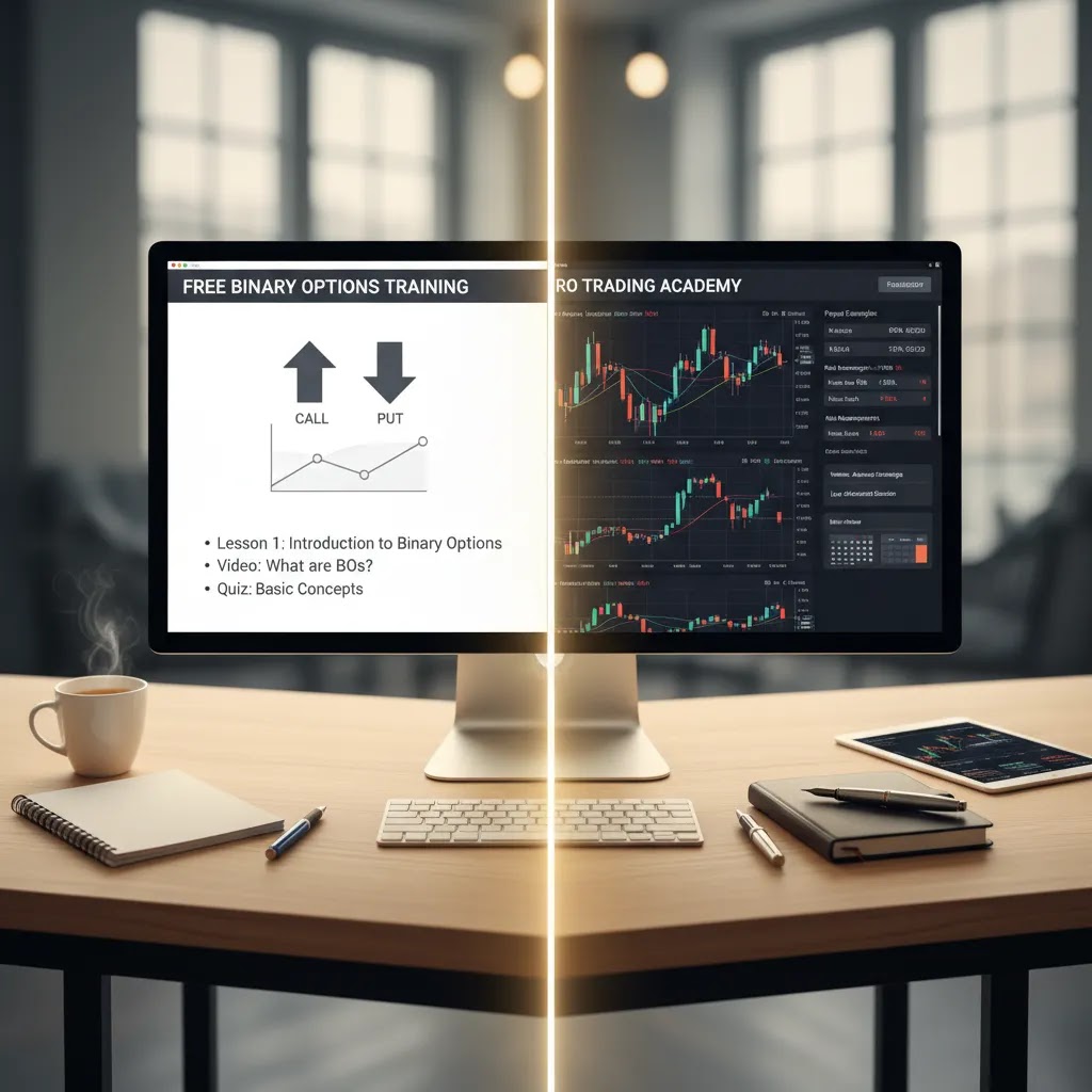 Binary options trading course comparison between free and paid training options