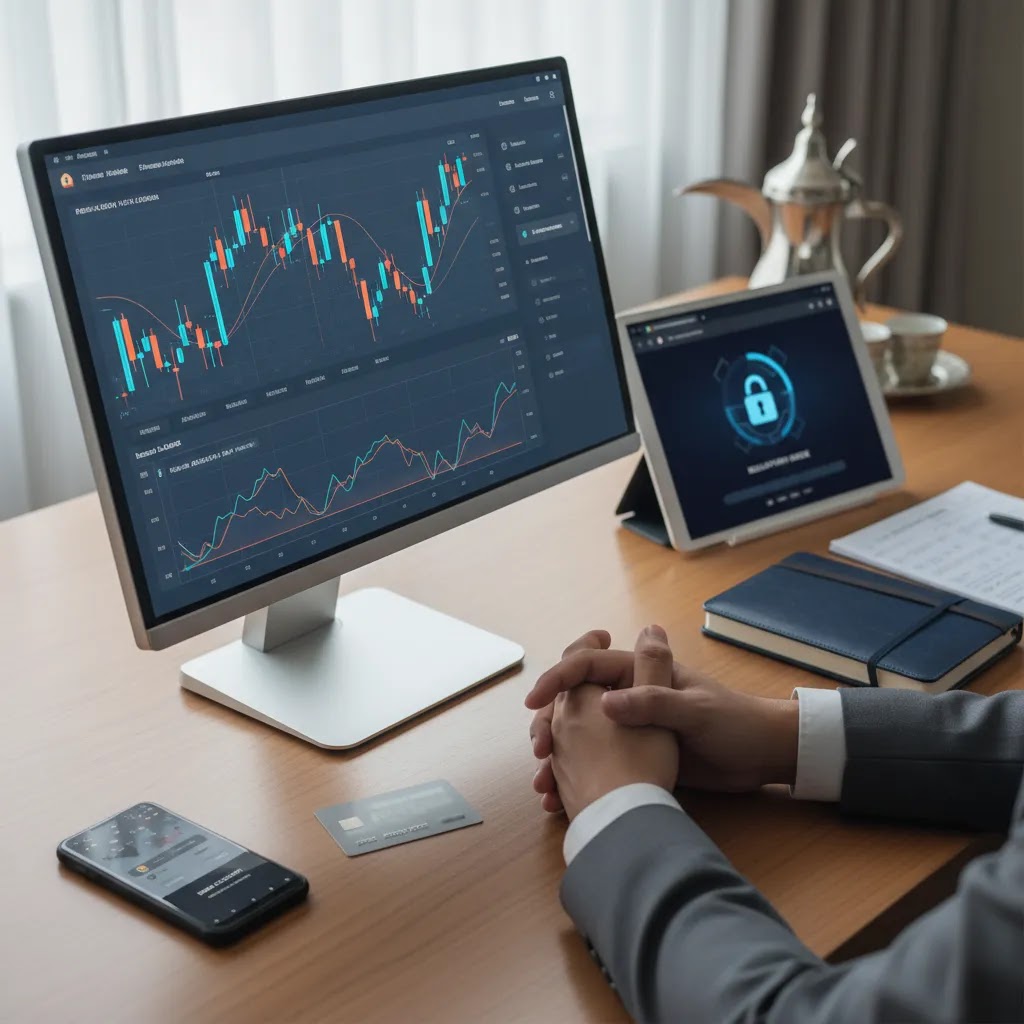 Binary options trading plan including broker checks and platform testing before funding