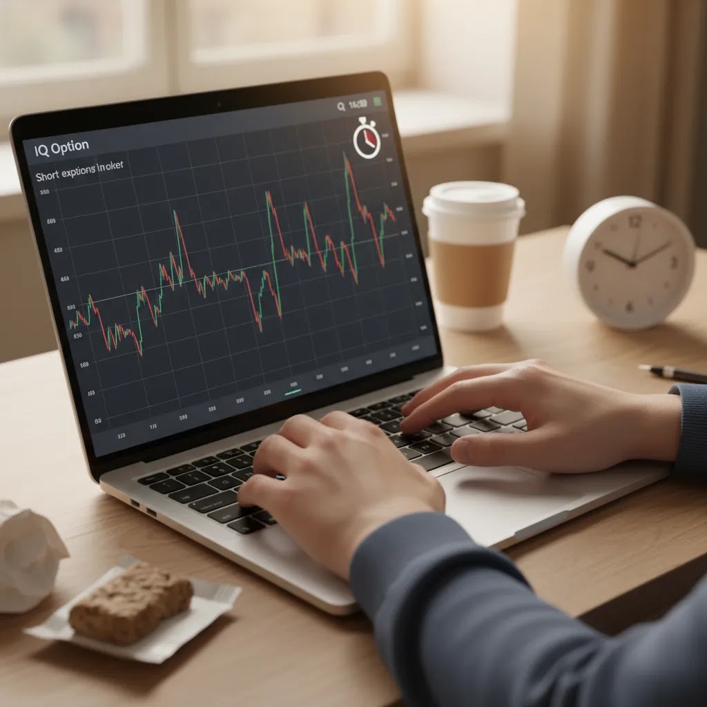 Binary options trading psychology under pressure with a short-expiry trading setup and emotional decision-making