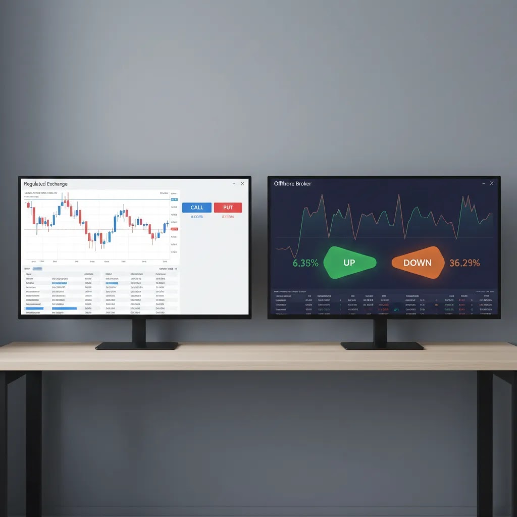 binary options usa comparison between regulated exchange trading and offshore broker platforms