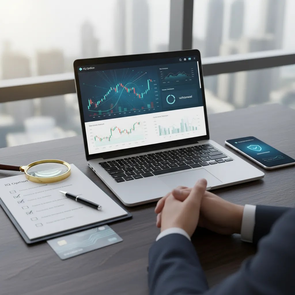 Full time binary options trader broker due diligence with a platform inspired by IQ Option and account checks