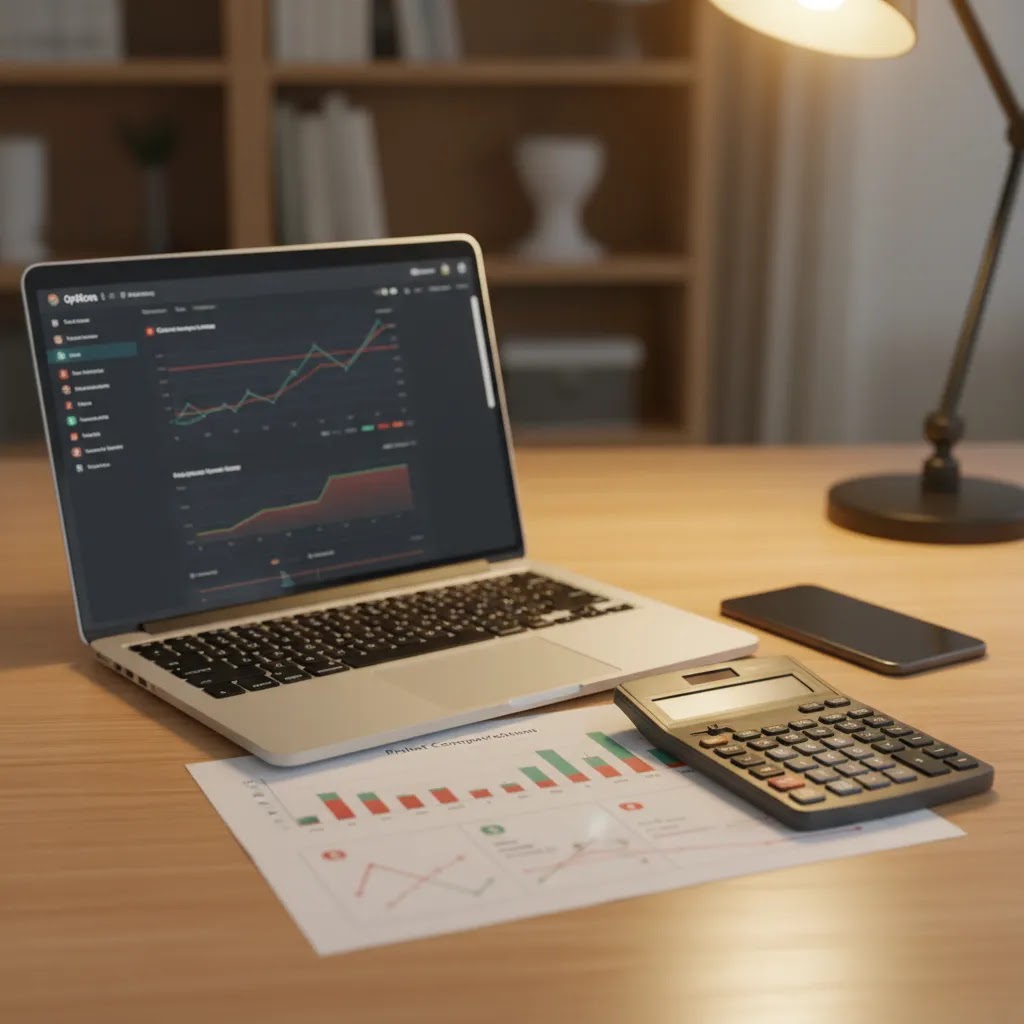 Halal binary options brokers payout math check with trading platform, calculator, and risk review