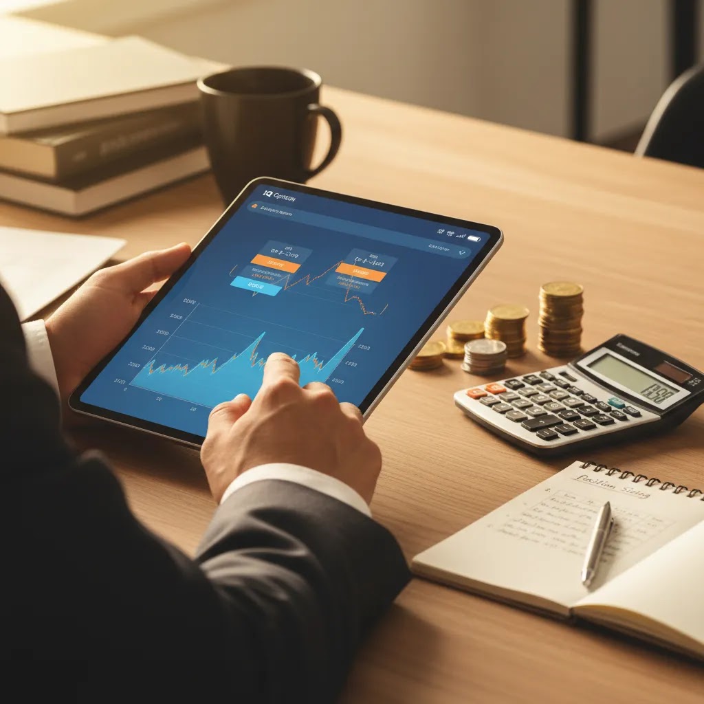 Is binary options trading gambling image showing payout math, chart analysis, and disciplined risk management