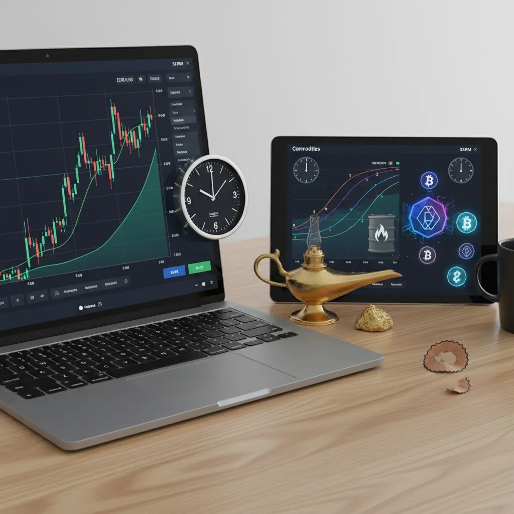 When to trade binary options by asset type including forex indices commodities and crypto